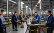 Engineers at work in a European factory